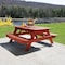 Highwood Usa Rectangle Hometown Picnic Table, Rustic Red, 6 ft L, 30 in H Overall AD-TBL-HI02-RED - alternate 3